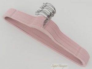 Набор 10 шт плечики вешалки Hanger BP45 45 см пудрового цвета бархатные флокированные