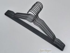 Набор плечики Hanger 43 см металлические в полиэтиленовом покрытии 10 шт черные