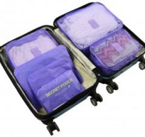 Набор дорожных органайзеров Laundry Pouch Travel Фиолетовый 6 шт