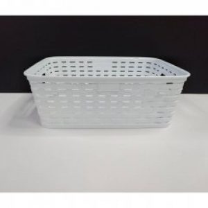 Корзина для хранения Irak Plastik Ротанг 25 х 20 х 8 см Белый