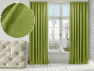 Комплект штор Di&Di Лен-Димаут 150х250 2 шт Желто-зеленых (ROZ6400060683)