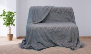 Плед-покрывало Awa Шиншилла 180х200см серо-голубой