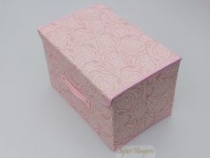 Коробка для хранения Welcysun Роза розового цвета 382525