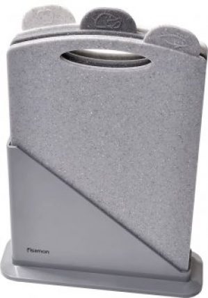 Набор Fissman 3 разделочных досок + подставка (8013)