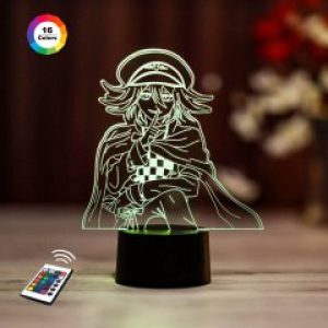 3D ночник "Кокичи Ома 2" (УВЕЛИЧЕННОЕ ИЗОБРАЖЕНИЕ) подарочная упаковка + 16 цветов + пульт ДУ + сетевой адаптер + батарейки (3ААА)  3DTOYSLAMP