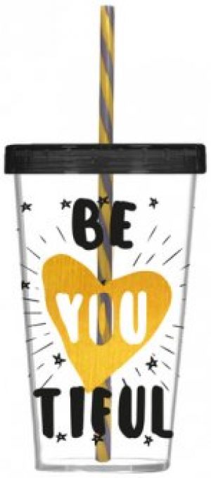 Стакан с трубочкой Herevin Beautiful P 660 мл (161448-008P)