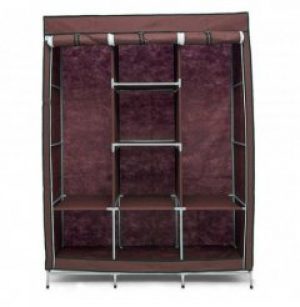 Шкаф тканевый складной Storage Wardrobe 88130 130х45х175 см Коричневый