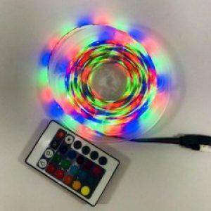 Светодиодная лента UKC RGB 3528 с пультом и блоком питания 4