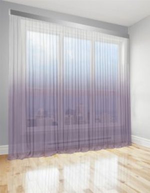 Тюль Di&Di Градиент Батист прозрачный 350х240 переход от Сиреневого в Белый (ROZ6400062749)