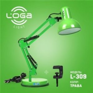 Лампа настольная Пантограф LOGA Е-27 Трава L-309