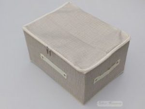 Коробка для хранения Welcysun бежевого цвета на молнии 352620