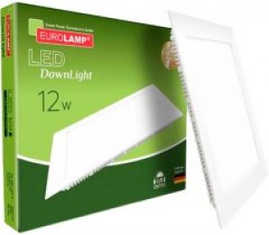Светильник потолочный EUROLAMP LED Downlight 12W 4000K квадратный