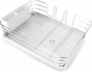 Сушка для посуды с органайзером MVM 39х30х12 см Белая (DR-02 WHITE)