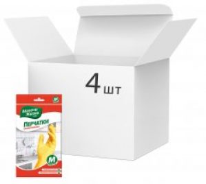 Упаковка перчаток Мелочи Жизни Стандарт универсальные размер М 4 х 2 шт (4823058332727)