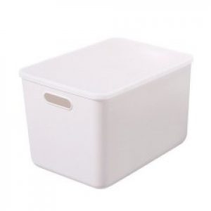 Ящик для хранения с крышкой MVM FH-14 WHITE XXL пластиковый