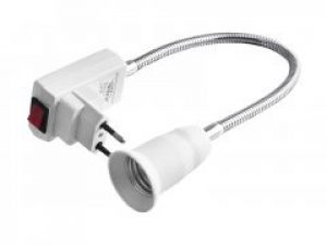 Вилка + кнопка + патрон Е-27 30см