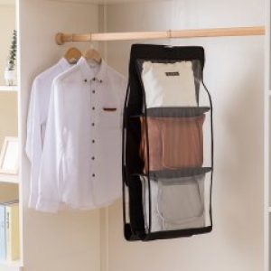 Органайзер подвесной для хранения сумок Черный (ОД-145-2)