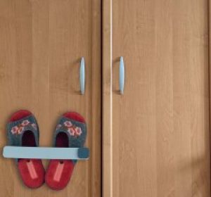 Держатель для домашних тапочек или полотенец Голубой (ОДО-106-2)