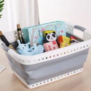 Большая складная корзина для белья или игрушек 74 л (ОДКХ-140)