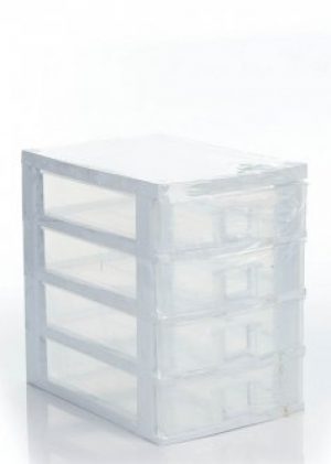 Миникомод для мелочей Senyayla на 4 ящичка Белый 4539-bl