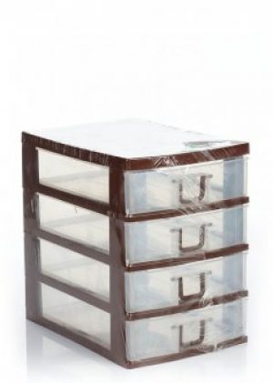 Миникомод для мелочей Senyayla на 4 ящичка Коричневый 4539-kor