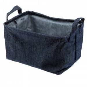 Корзина тканинна для білизни для зберігання речей білий колір розмір L