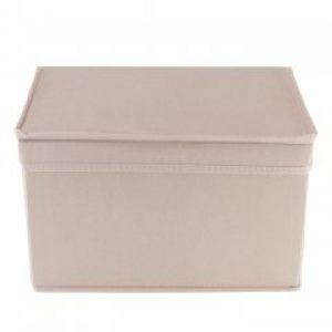 Коробка для зберігання речей органайзер текстильний розмір М колір рожевий