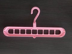 Вішалка - органайзер для одягу на 9 речей загальною масою до 30 кг рожевого кольору