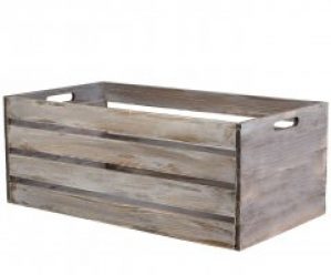 Ящик для овощей и фруктов деревянный HomeDeco 65х33х25 олд