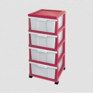 Комод пластиковый Elif Classic 300 Розовый