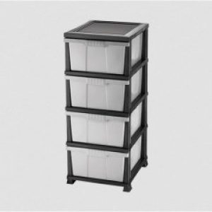 Комод пластиковый Elif Classic 300 Черный