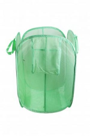 Раздвижная корзина для белья AquaPur салатовый LI-110161