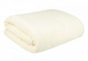 Простынь махровая Homeline. Кремовая 400-150х200