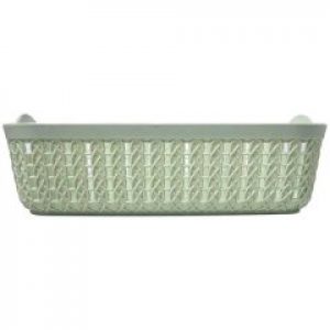 Кошик Formtop прямокутний великий вертикальне плетіння зелена