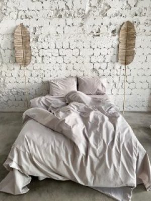 Комплект постельного белья Four season светло-серый 100% натуральный хлопок 250x250