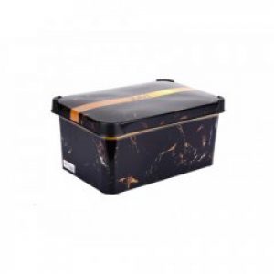 Корзина Violet House Decor Marble Black 5 л 0646