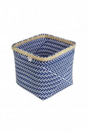 Корзина для ванной AquaPur синий-белый LI-110068