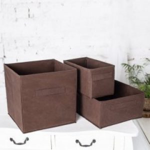 Короб текстильный SPACEO Tissus коричневый 30х30х30 см (11937744)