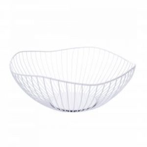 Декоративна корзина MORO Elegant біла 25см M-3099W