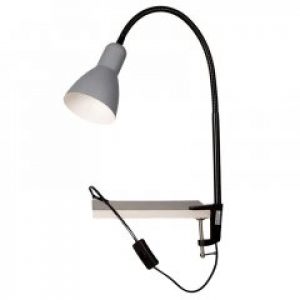 Настільна лампа на струбцині Light House TY-16032 GY D110*L680 сіра