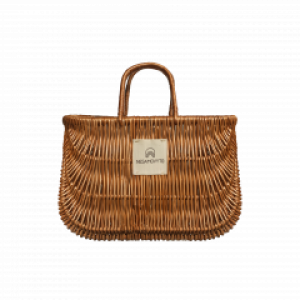 Маленькая корзинка для пикника Nesamovyto из лозы со съемной подкладкой-чехлом