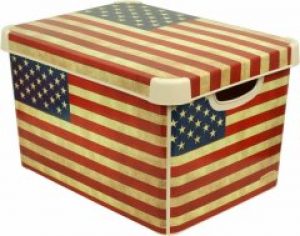 Ящик для хранения 23л Deco`s USA flag 012437 CURVER