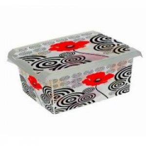 Ящик для хранения PoppyStile 10л с крышкой 2719 OKT