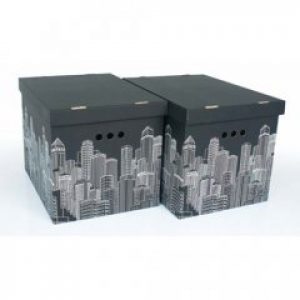Набор картонных ящиков для хранения XL Citi 2шт 1217.6 Global-Pak (Польша)