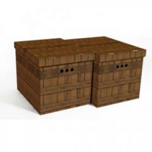 Набор картонных ящиков для хранения XL дерево 2шт 1217.21 Global-Pak (Польша)