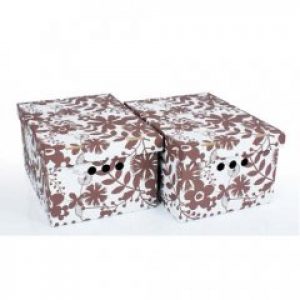 Набор картонных ящиков для хранения А4 цветы 2шт 0611.11 Global-Pak (Польша)