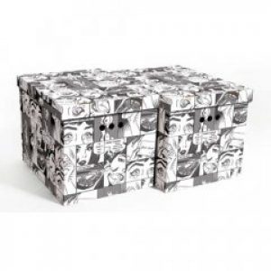 Набор картонных ящиков для хранения XL комикс 2 шт 1217.5 Global-Pak (Польша)