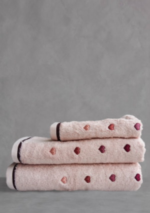 Набор полотенец Maison Dor Love Candy 3шт грязно-розовые