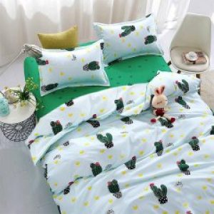 Комплект постельного белья Zastelli Бязь Cactus on White 175x210 (2500000992247)