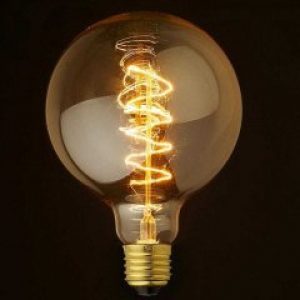 Ретро лампа накаливания Эдисона TSM G125S 40W bronze (TSM-G125S)